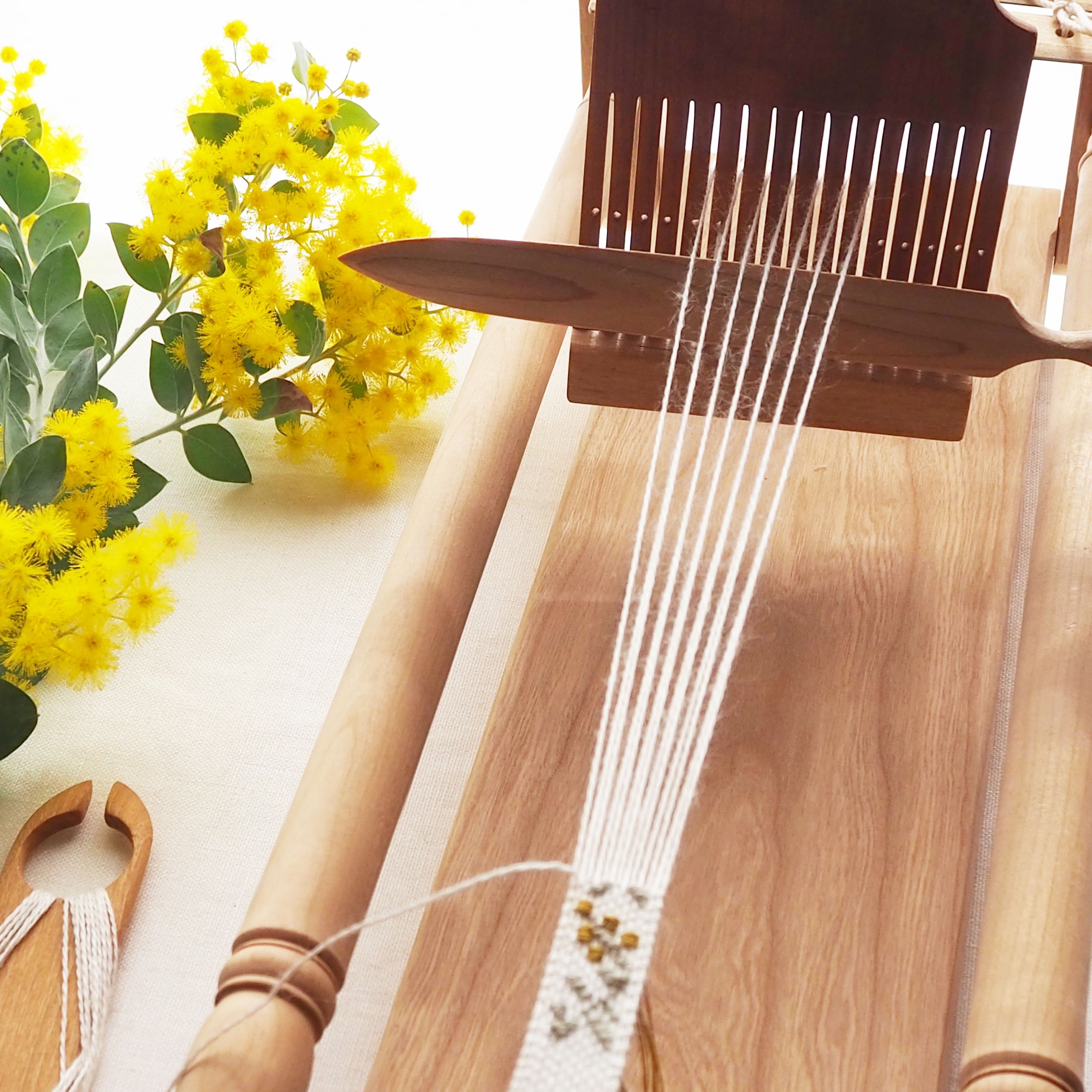 受注生産 リボン織り機 コンパクトルーム基本セット（縫い取り織り動画