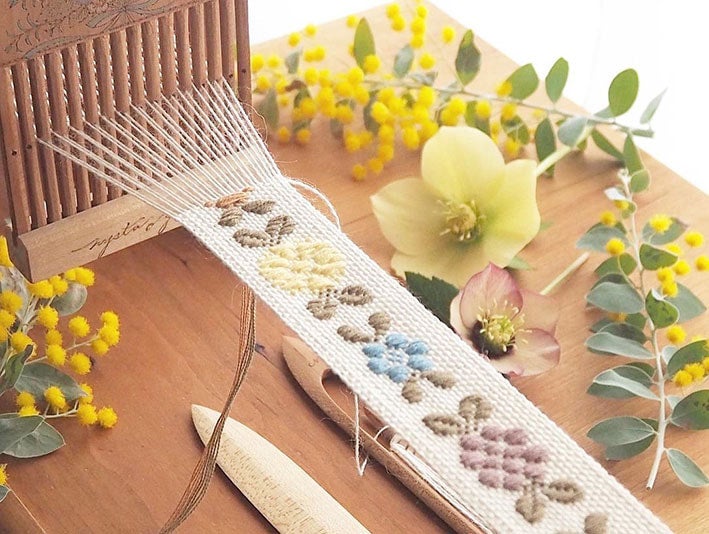 リボン織り機 テーブルルーム基本セット 受注生産 リボン織り機 テーブルルーム基本セット（縫い取り織り